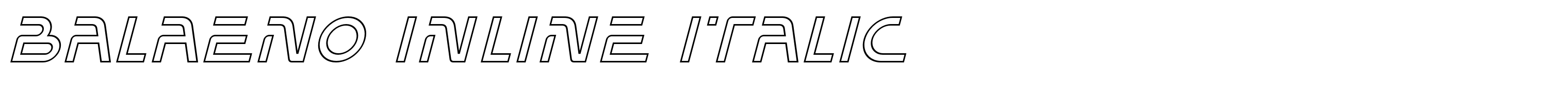 Balaeno Inline Italic